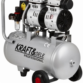 Compresor fără ulei KraftDele KD1395, 24L, 1200W, 8 bar, compresor aer pentru atelier, garaj și utilizări casnice - Img 5