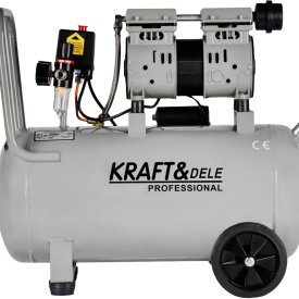 Compresor fără ulei KraftDele KD1396, 50L, 1500W, 8 bar, mobil pentru atelier, garaj și lucrări tehnice - Img 4