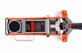 Cric hidraulic auto low profile 2T KraftDele KD1375, ridicare 85-355 mm, cu roți și pedală de ridicare rapidă - Img 2