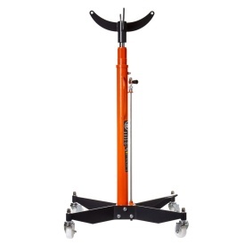 Cric hidraulic pentru cutii de viteze Mar-Pol B80415, capacitate 0,6T, ridicare 1240-2000 mm, cu pompă de picior și 4 roți - Img 5