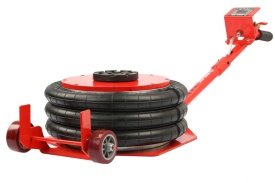 Cric pneumatic tip pernă 6T Mar-Pol M80128, podnoșnik auto cu 3 burdufuri, înălțime max. 40 cm - Img 2