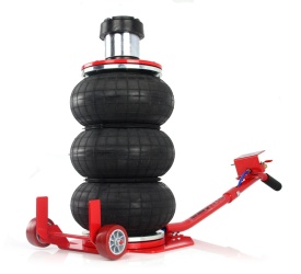 Cric pneumatic tip pernă Mar-Pol 3.5T cu adaptor înalt, 3 burdufuri, ridicare până la 51 cm pentru atelier și vulcanizare
