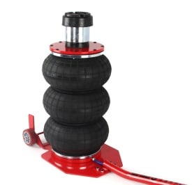Cric pneumatic tip pernă Mar-Pol 3.5T cu adaptor înalt, 3 burdufuri, ridicare până la 51 cm pentru atelier și vulcanizare - Img 9