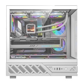 DarkFlash Computer Case DS950+screen White (+6 Fans) - Img 2