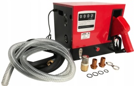 Distribuitor de combustibil autoamorsant VERKE VZL-01, 550 W, 60 l/min, cu pistol automat, furtunuri și contor - Img 2