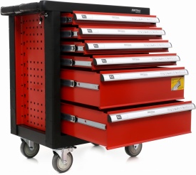 Dulap mobil cu scule 263 piese KraftDele KD361 – cărucior atelier cu 6 sertare - Img 4