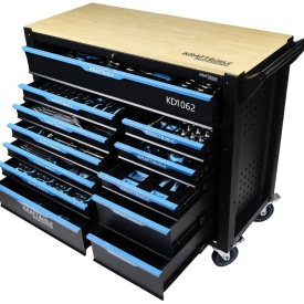 Dulap mobil de scule KraftDele KD1062 cu 501 piese, 12 sertare și organizare completă pentru atelier și garaj - Img 2