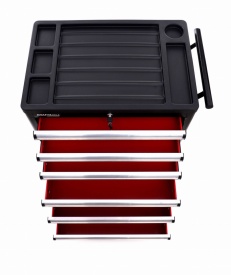 Dulap mobil pentru scule KraftDele KD370 – cărucior atelier cu 6 sertare, gol - Img 12