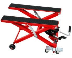 Elevator hidraulic pentru motociclete și ATV KraftDele KD12688, capacitate 500 kg, platformă stabilă pentru service