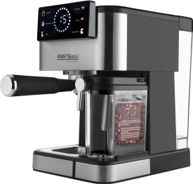 Espressor manual KraftDele KD4292, 1500W, 20 bar, ecran LCD, panou tactil, 5 programe, spumare lapte - Img 2