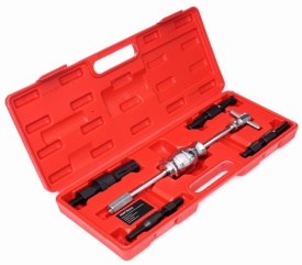 Extractor inerțial pentru rulmenți interiori KraftDele KD10697 cu ciocan culisant, 4 adaptoare și valiză - Img 2