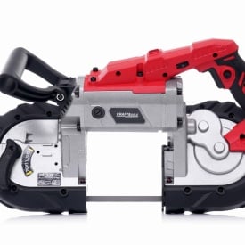 Fierăstrău cu bandă portabil pentru metal KraftDele KD3037, 1900W, pentru tăieri precise în oțel, aluminiu, cupru și PVC