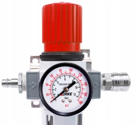 Filtru regulator de presiune pneumatic 1/2 inch MaxRom V81234, cu manometru 0-16 bar și separator de condens - Img 9