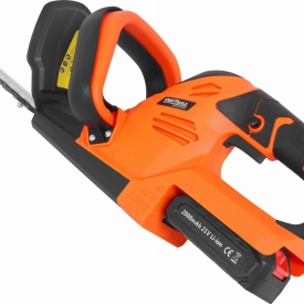 Foarfecă electrică de tuns gard viu cu acumulator 21V 2000 mAh KraftDele KD5092, set cu 2 baterii și lamă 480 mm - Img 11
