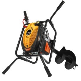 Foreză de pământ motoforeza DEMON 173cc cu burghiu 300mm – 6 CP, transmisie planetară 20:1, motor OHV, siguranță cu zăvor - Img 5