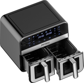 Friteuză cu aer cald KraftDele KD4179, 9L, 2500W, cu 2 compartimente de 4,5L, panou LCD și funcție SYNC - Img 5