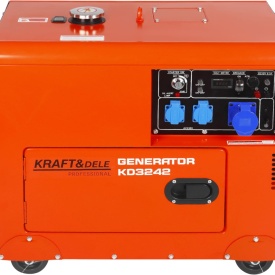 Generator electric diesel monofazat 230V KraftDele KD3242, 7 kW maxim, cu ATS inclus și pornire electrică - Img 3