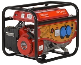 Generator electric monofazat pe benzină KraftDele KD110, 1500W, 230V + 12V, cu voltmetru și pornire mecanică