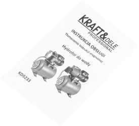 Hidrofor 1300W 6000L/h cu rezervor 50L KraftDele KD5233 – pompă hidrofor pentru casă și grădină - Img 10
