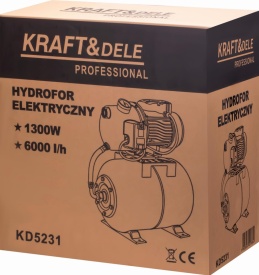Hidrofor 24L KraftDele KD5231 – 1300W, 6000L/h, 55m refulare, 5.5 bar, presiune stabilă - Img 11