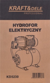 Hidrofor electric Kraft&Dele KD5230 – Putere 1200W, Debit 3600L/h, Rezervor 24L, Adâncime absorbție 8m, Presiune 5 bar - Img 12
