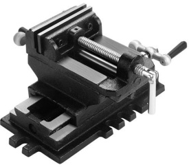 Imadău tip cruce dublu ax 100 mm KraftDele KD3515 pentru găurire, frezare și poziționare precisă în atelier - Img 4