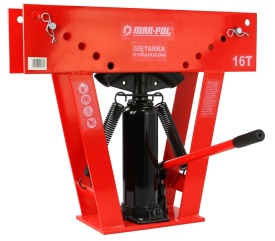 Îndoit țevi hidraulic Mar-Pol M55671, 16 tone, cu 8 profile pentru îndoire 0-90° a țevilor și elementelor metalice
