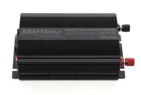 Invertor auto KraftDele KD1252 12V/24V la 230V, 500W continuu, 1000W vârf, cu USB și protecții multiple - Img 2