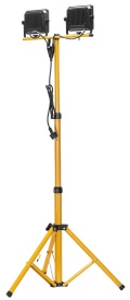 Lampă de lucru LED dublă pe stativ telescopic KraftDele KD3692, 16000 lm, 2x100W, IP65, lumină rece pentru atelier și șantier - Img 6