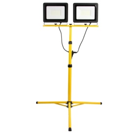 Lampă de lucru LED Mar-Pol 2x100W 230V cu stativ telescopic dublu, IP65, lumină 4000K pentru șantier, atelier și exterior
