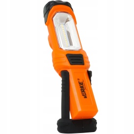 Lampă LED de atelier cu acumulator Li-Ion 2000 mAh, bază magnetică rotativă 180°, încărcare USB și stație 230V, MaxRom V87513 - Img 8