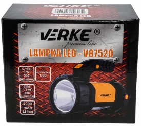 Lanternă LED reîncărcabilă MaxRom V87520 cu CREE și COB, rază 500 m, acumulator Li-Ion, încărcare USB și 230V - Img 9