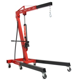 Macara tip girafă atelier 2T MAR-POL M80405-1 pliabilă, pompă rapidă, include balansier 750kg, 6 roți metalice - Img 12