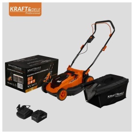 Mașină de tuns iarba cu acumulator KraftDele KD5411, 40V, lățime tăiere 38 cm, coș 50L, reglaj 25-75 mm - Img 9