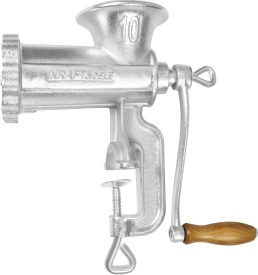 Mașină manuală de tocat carne KraftDele KD4192, mărimea 10, cu site și pâlnii pentru cârnați - Img 4
