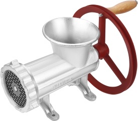 Mașină manuală de tocat carne nr. 32 KraftDele KD4194, din aliaj de fontă galvanizată, cu 3 site și accesorii pentru cârnați - Img 2