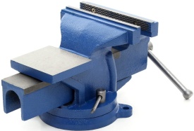 Menghină de banc rotativă KraftDele KD1105, 250 mm, cu nicovală integrată și bază rotativă 360° - Img 7
