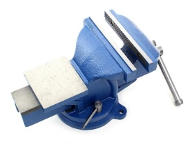 Menghină rotativă de banc 150 mm cu nicovală KraftDele KD1103, din oțel, pentru atelier și lucrări de prindere - Img 9