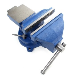 Menghină rotativă de banc KraftDele KD1100, 75 mm, din oțel, cu nicovală integrată pentru atelier și lucrări de prindere - Img 11