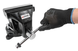 Menghină rotativă din fontă 125 mm MaxRom, cu nicovală, bază rotativă 360° și bacuri înlocuibile - Img 5