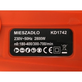 Mixer electric mortar, adeziv, vopsea. 2800W KraftDele KD1742