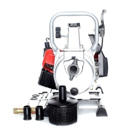 Motopompă apă 1” KraftDele EC772 – 2CP, 200L/min, 30m refulare, 8m aspirație, motor 2T - Img 3