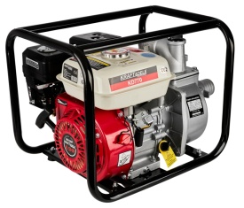 Motopompa benzina KraftDele KD770 – 600L/min, 2", înălțime 28m, motor 4 timpi 5.5CP, corp aluminiu, pornire manuală - Img 4
