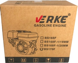 Motor termic pe benzină VERKE 7,5 CP, 4 timpi, ax 20 mm, 207 cmc, pentru compactoare, motoutilaje și echipamente de lucru - Img 8