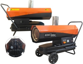 Nagrzewnică cu motorină 40 kW KraftDele KD5962, încălzire directă pentru hală, atelier, depozit și șantier - Img 8