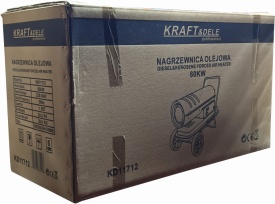 Nagrzewnică olej pe motorină 60 kW KraftDele KD11712 cu termostat și afișaj digital, pentru hale și spații mari - Img 11