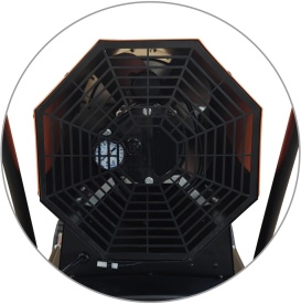 Nagrzewnică pe motorină KraftDele KD5960, 60 kW, cu termostat, ventilator și rezervor 38 L pentru hale, ateliere și șantiere - Img 10