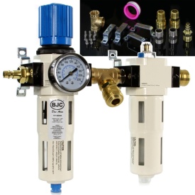 Odvadnitor cu regulator și ungător pneumatic 1/2 inch Mar-Pol M80645 pentru prepararea aerului comprimat
