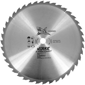 Pânză circulară vidia pentru lemn 500 mm, alezaj 32 mm, 40 dinți, cu inele reductoare, MaxRom - Img 2