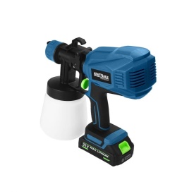 Pistol de vopsit cu acumulator KraftDele KD5481, 21V, 2000mAh, rezervor 800 ml, pentru mobilier, garduri, pereți și tavane - Img 7
